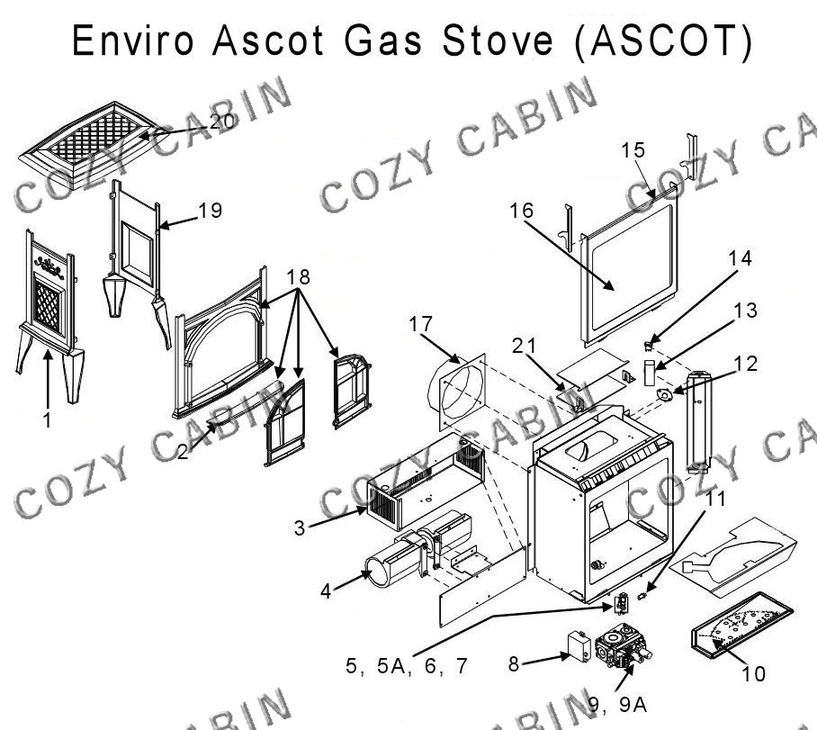 Ascot Gas Stove (November 24, 2003 - ) #C-13825